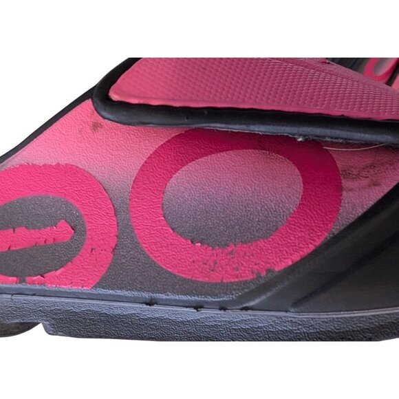 OOFOS OOahh Sport Flex Project Pink Sandal Slide Womens 8 Mens 6 Adjustable - Picture 4 of 11
